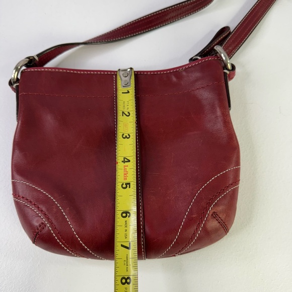 COACH Bonnie Red Leather Soho crossbody - Picture 6 of 8